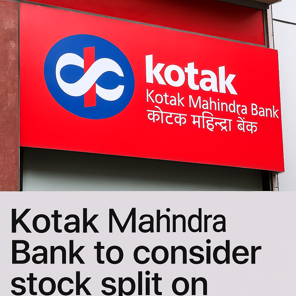 Kotak Mahindra Bank Stock Split News