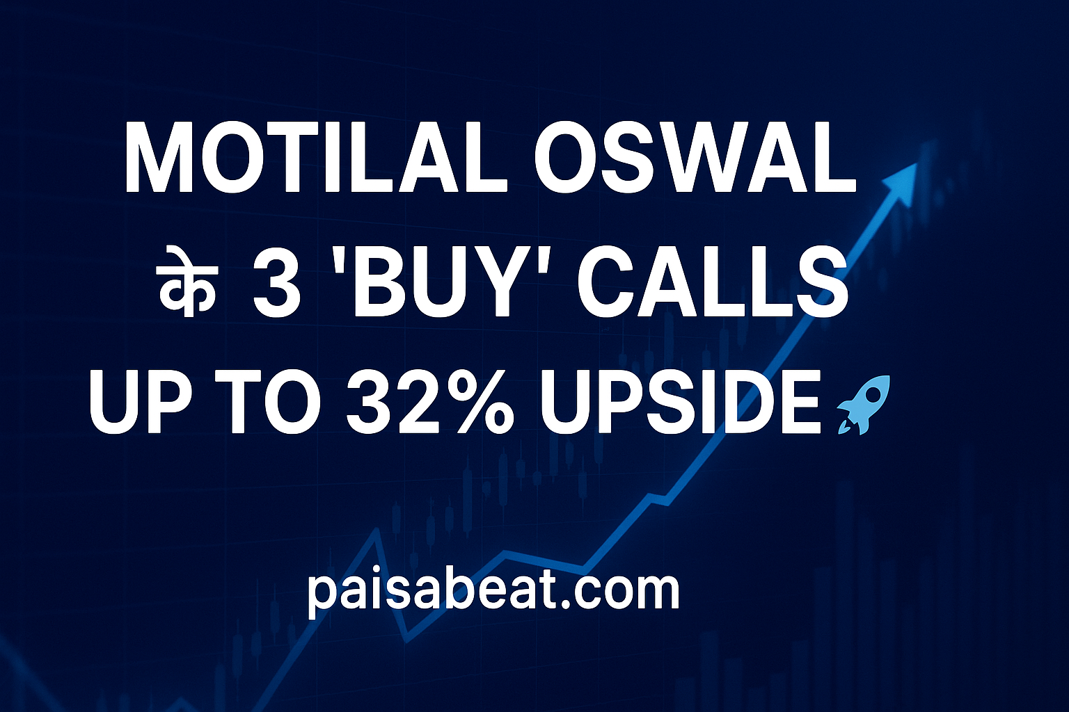 Motilal Oswal 3 buy calls up to 32% upside paisabeat thumbnail