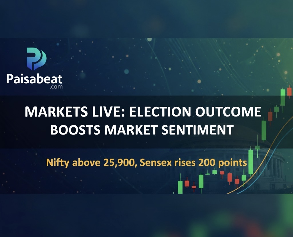 Markets live NDA Bihar performance Nifty Sensex Paisabeat thumbnail