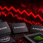 AI चिप शेयरों में फिर बिकवाली! Micron, Sandisk और AMD में 8% तक गिरावट; निवेशकों ने किया मुनाफावसूली का रुख