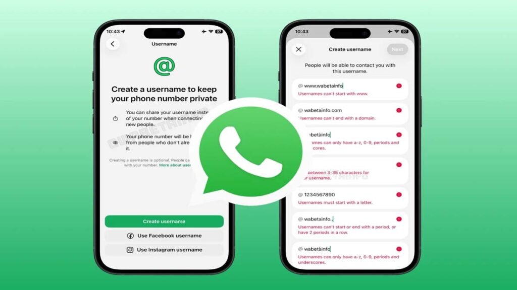 Whatsapp username